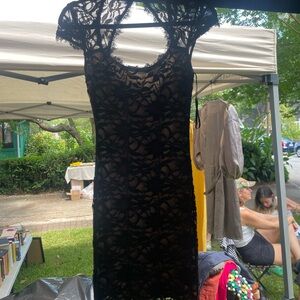 Elegant Black Lace Dress